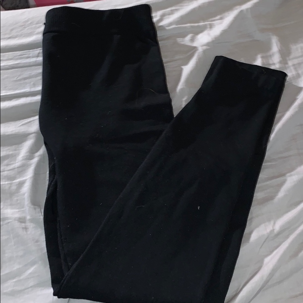 XL FLEECE LINED BLACK LEGGINGS SO COZY!